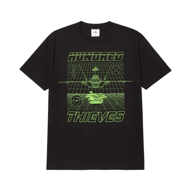 100 Thieves T-Shirt, Black / Orange
