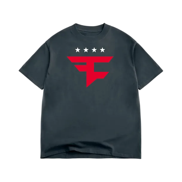 Faze T-Shirt, Charcoal Grey
