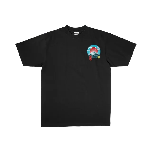 Black T-Shirt in Black / Red / White / Yellow