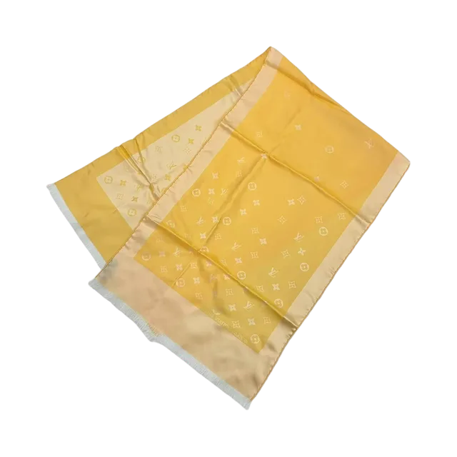 Louis Vuitton Scarf, Yellow / Black / White
