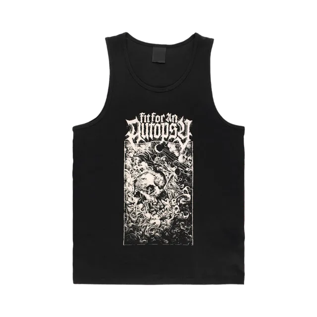 Black And White Tank-Top, Black And White