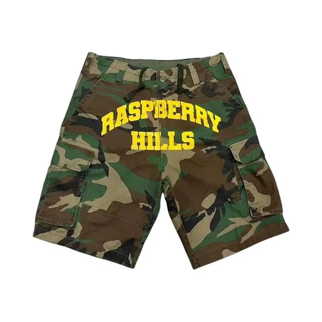 Green Shorts, Green / Brown / Black (Camouflage)
