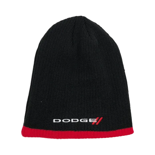 Dodge Beanie, Olive Green / Black / White