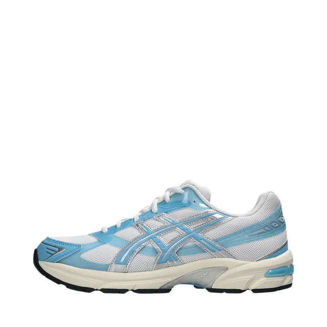 Asics Sneakers, White / Silver / Light Blue