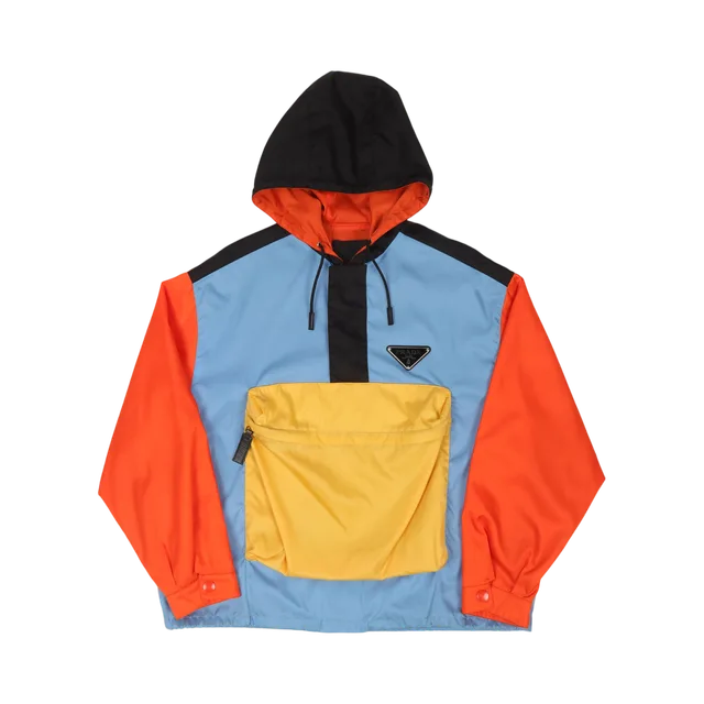 Prada Jacket, Light Blue / Orange / Yellow / Black