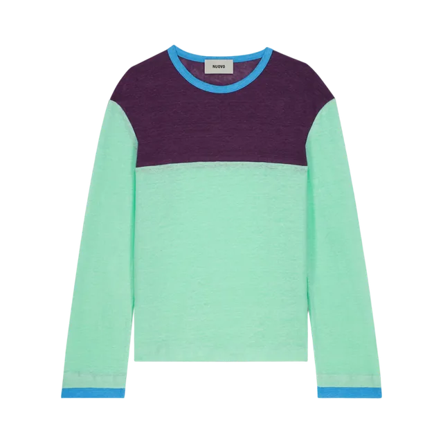Purple Green Black T-Shirt, Purple Green Black