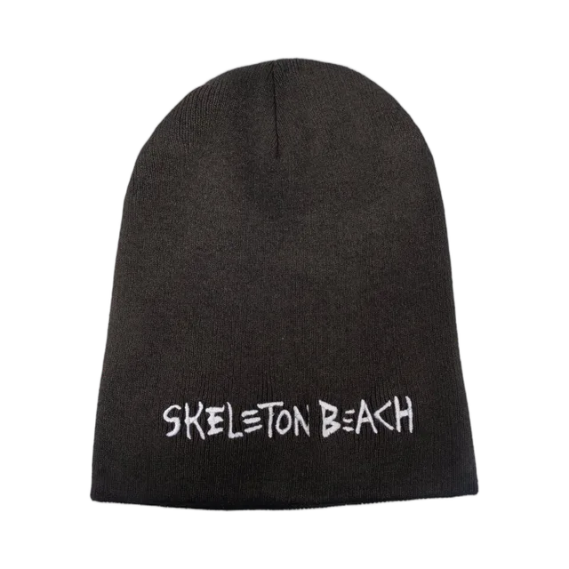 Skeleton Beach Beanie in Black / White