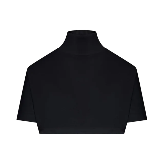 V T-Shirt, Black / White