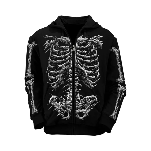 Black With White And Blue Accents Hoodie in Black With White And Blue Accents