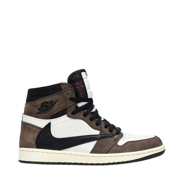 Nike X Travis Scott Jordan 1 High 'og Cactus Jack', Dark Mocha / White / Black