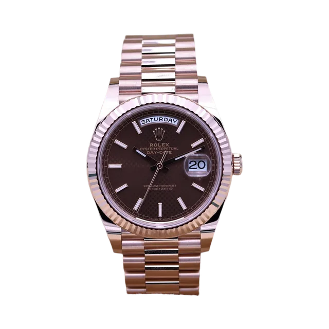 Rolex Jewelry in Rose Gold And Brown