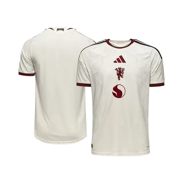 Manchester United Jersey, White With Black
