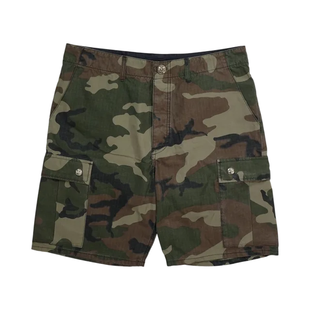 Chrome Hearts Shorts, Green / Beige / Brown / Black