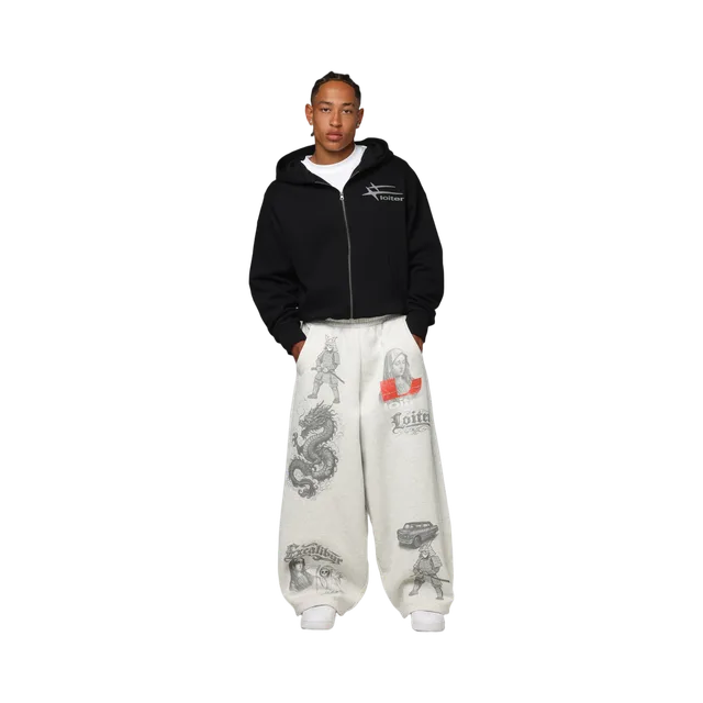 Grey Pants, Grey / Black