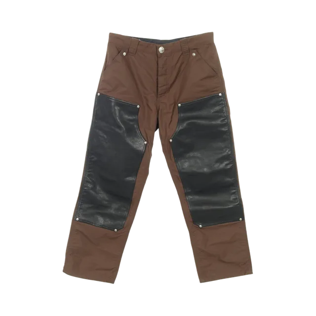 Brown Pants, Brown / Black / Leopard Print