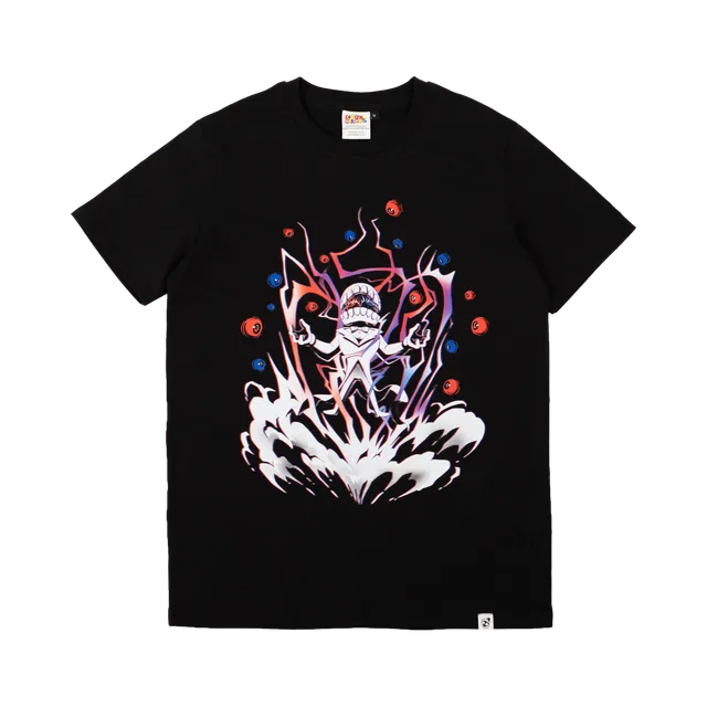 Black T-Shirt, Black / White