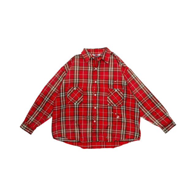 Saintmichael Shirt, Red And Black