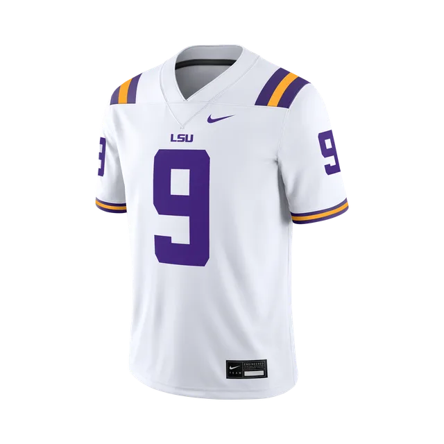 Lsu Jersey, White With Purple And Gold