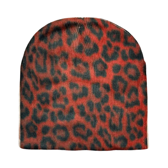 Red Beanie, Red / Black