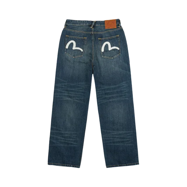 Evisu Jeans, Dark Blue With White Accents