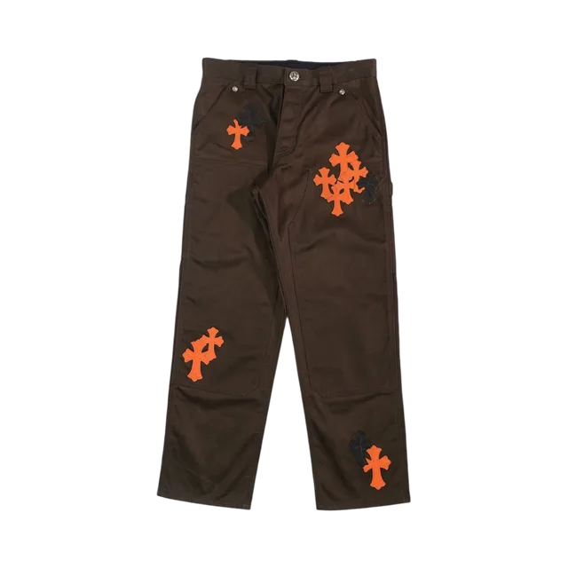 Chrome Hearts Pants, Brown / Orange