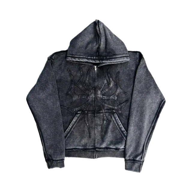 Black Hoodie, Black / White