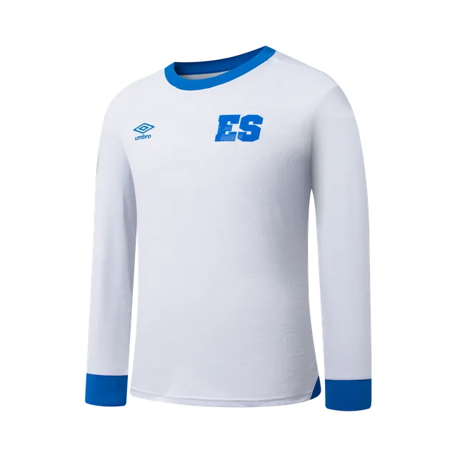 Umbro Long-Sleeve, White / Blue
