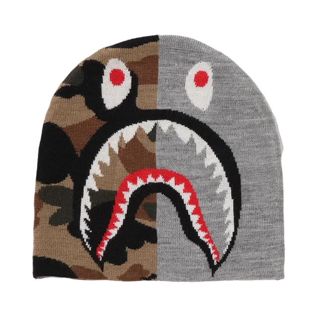Brown Helmet, Brown / White / Red / Black