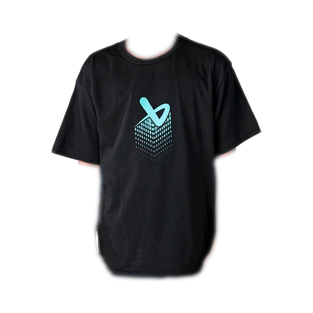 Logitech T-Shirt, Black / Cyan