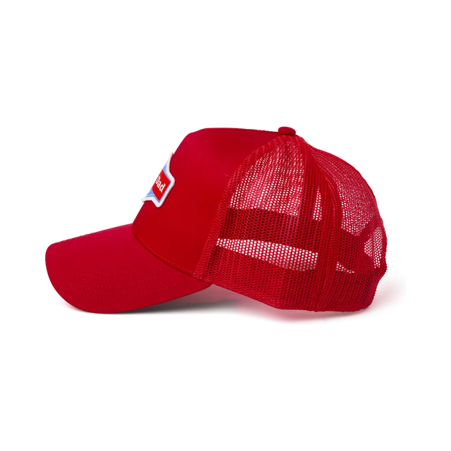 Happy Dad Trucker Hat (Red), Red / Blue / White
