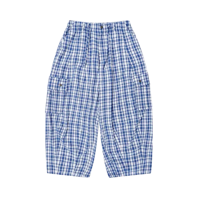 Light Blue Pants in Light Blue / Beige / Navy