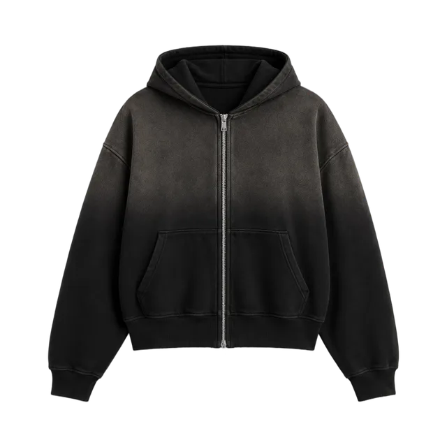 Black Hoodie, Black / White