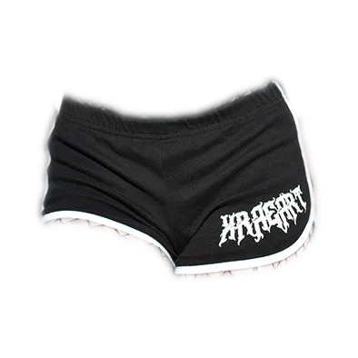 Black With Red And White Accents Shorts, Black With Red And White Accents