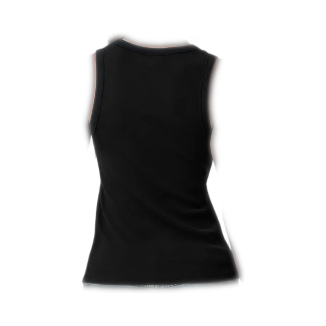Black Tank-Top, Black / White