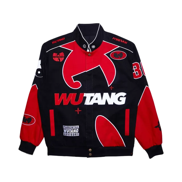 Nascar Jacket, Black With Red And White Accents