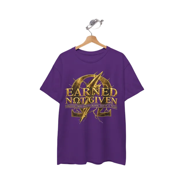 Purple With Blue And White Accents T-Shirt, Purple With Blue And White Accents