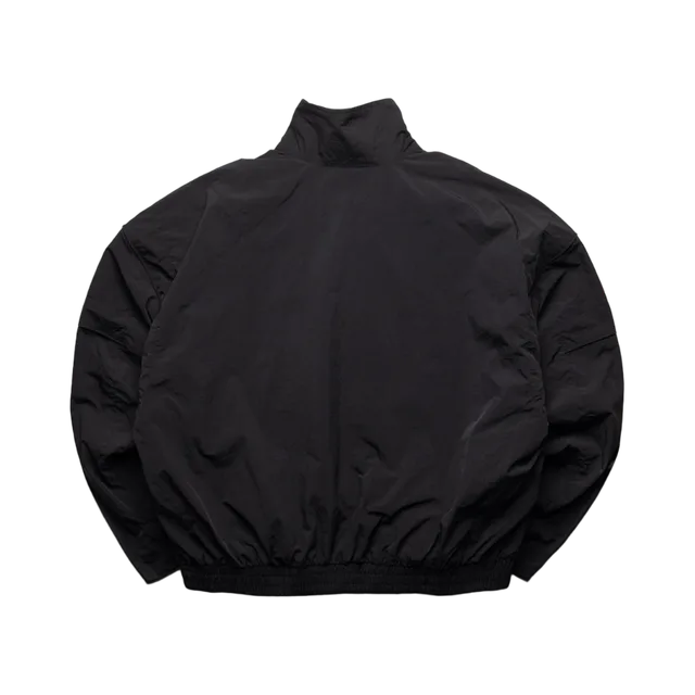 Nahmias Jacket, Black With Red And White Collar Lining