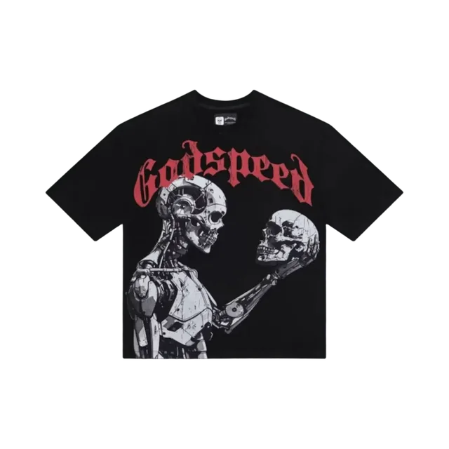 Black T-Shirt, Black / White / Red