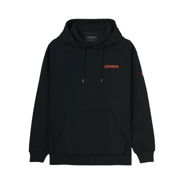 Black With Orange Hoodie, Black With Orange