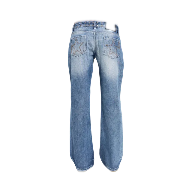 Light Blue Jeans, Light Blue / Silver / Red / White