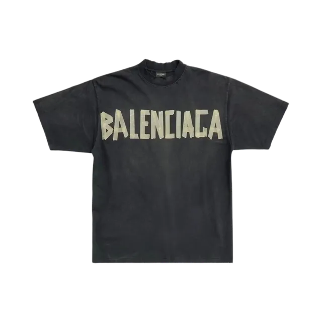 Balenciaga Metal Logo T-Shirt - Black, Black / Silver