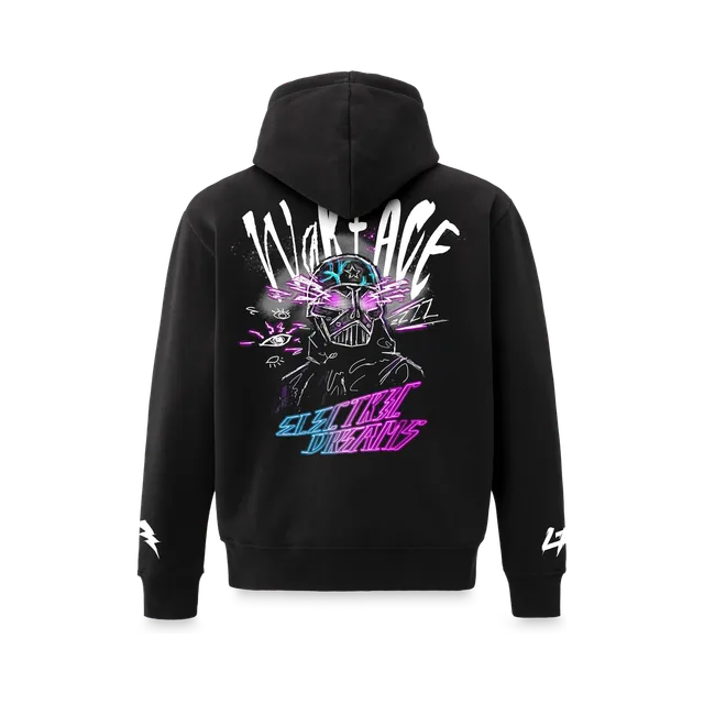 Black Hoodie, Black / Yellow