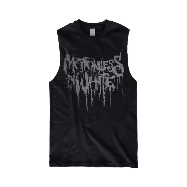 Black Tank-Top, Black / White