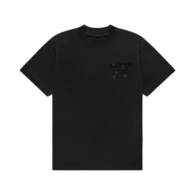 Black T-Shirt, Black / Red