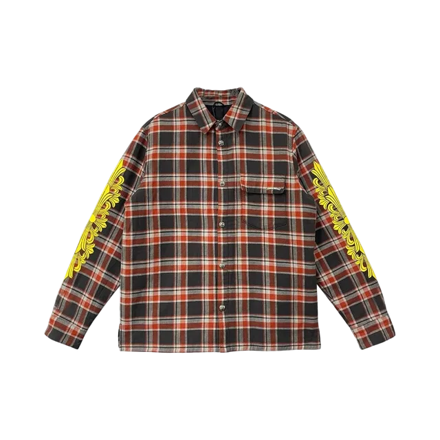 Chrome Hearts Shirt, Yellow / Black / White / Orange
