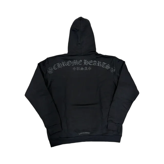Chrome Hearts Hoodie, Black / White