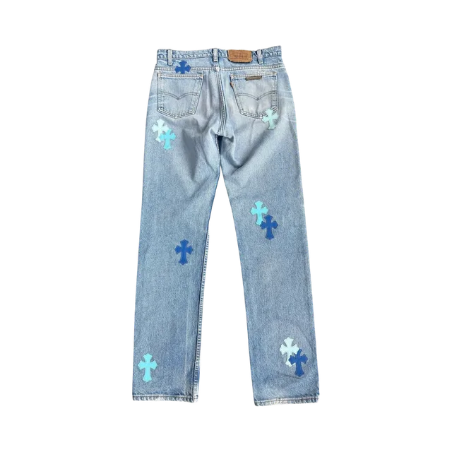 Light Blue Jeans, Light Blue / Dark Blue