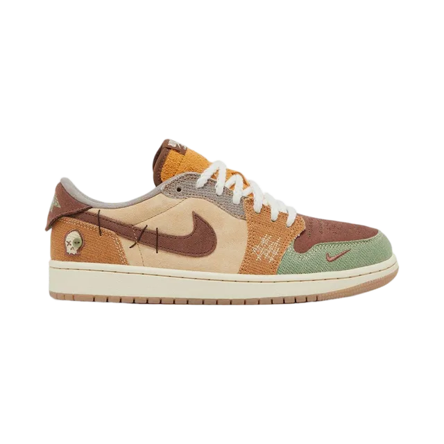 Nike Sneakers, Orange / Cream / Brown / Blue