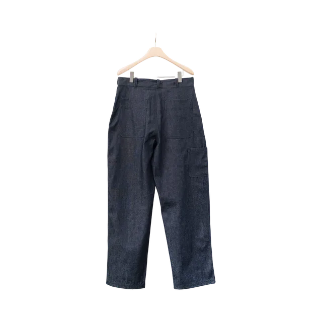 Mantle Pants, Dark Blue / Grey Windowpane Check