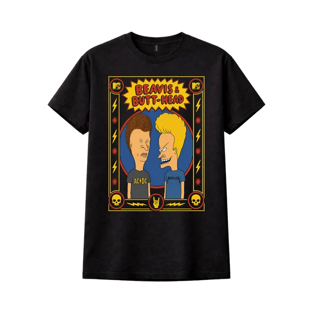 Mtv T-Shirt, Black With Yellow And Brown Graphic
